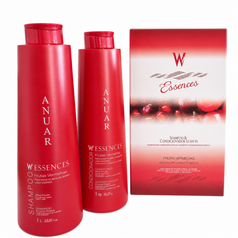Kit Profissional Frutas Vermelhas Anuar Cosméticos 2000g